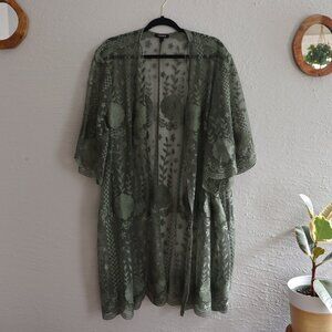 Torrid floral Cover Cardigan - Size 3/4